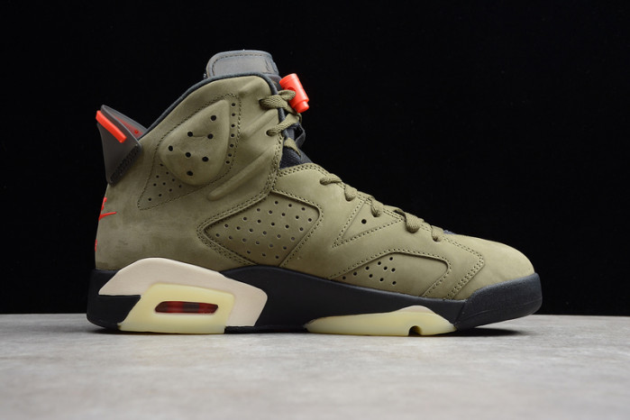 Travis Scott Air Jordan 6 Medium Olive - CN1084-200