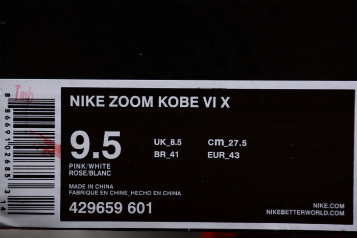 Nike Kobe 6 Protro Think Pink 429659-601