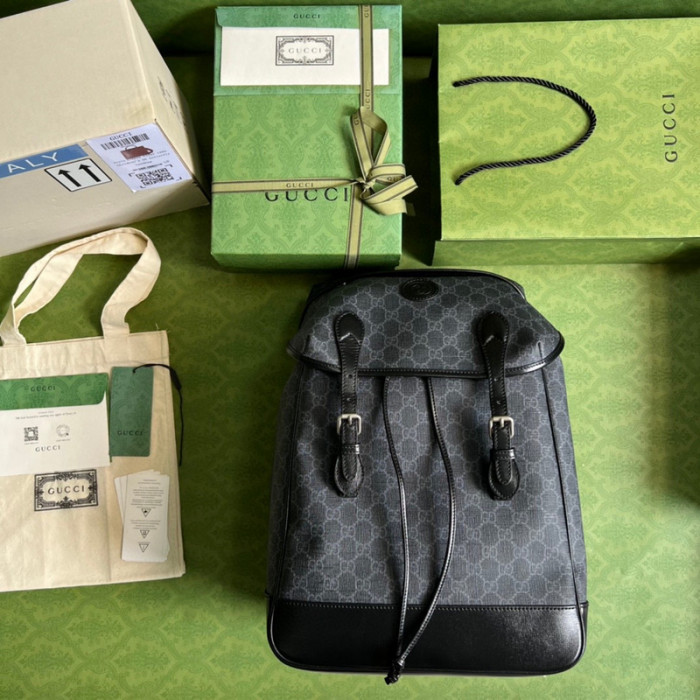 G*u*i medium backpack with interlocking g 696013