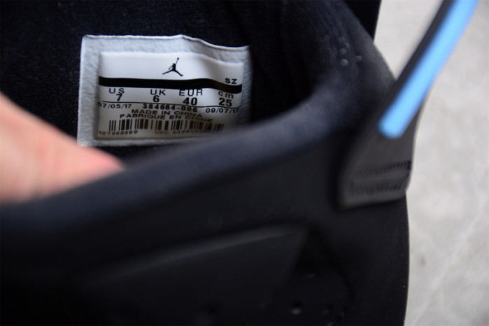 Air Jordan 6 Retro “University Blue” mens 384664-006