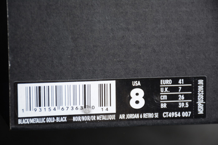 Jordan 6 Retro DMP (2020) - CT4954-007