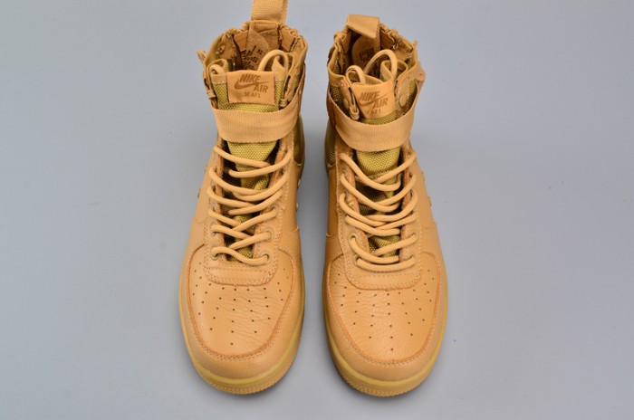 Nike SF Air Force 1 Mid Elemental Gold Leather Shoes AA3966-700